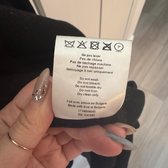 Sezane Wool-blend Black Coat - Picture 7 of 10